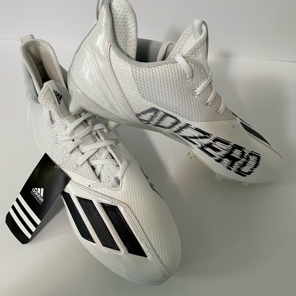 Men\'s Adidas Adizero SM Scorch 2 Football Cleats White Black Size 11 GZ0400 main image 7